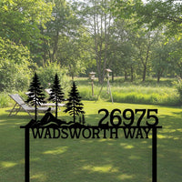 Mountain Address Yard Sign