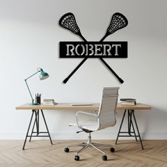 Personalized Lacrosse Sign