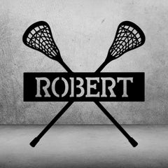 Personalized Lacrosse Sign