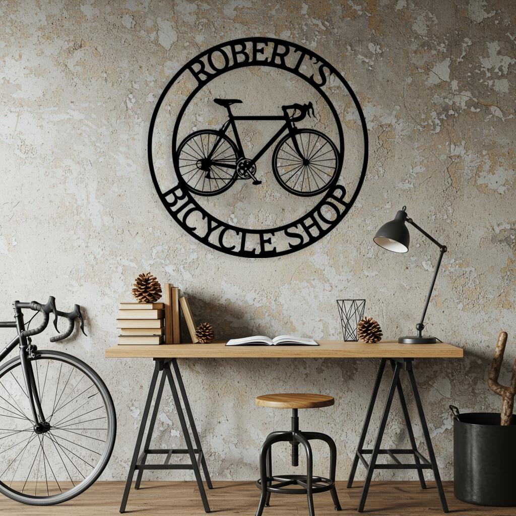 Bike Shop Metal Sign