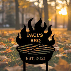Custom BBQ Yard Sign