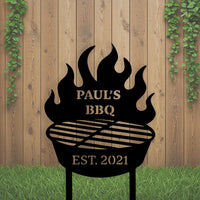 Custom BBQ Yard Sign