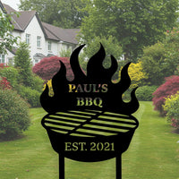 Custom BBQ Yard Sign