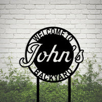 Welcome to Backyard Sign