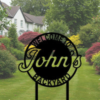 Welcome to Backyard Sign