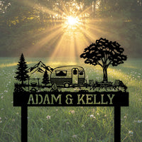 Mountain Camper Custom Metal Sign