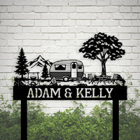 Mountain Camper Custom Metal Sign