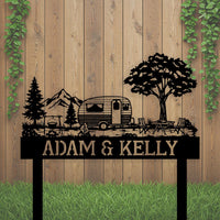 Mountain Camper Custom Metal Sign