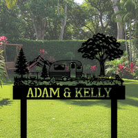Mountain Camper Custom Metal Sign