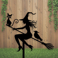 Halloween Witch Yard Art