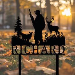Deer Hunter Yard Sign