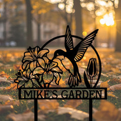 Hummingbird Garden Sign