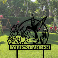 Hummingbird Garden Sign