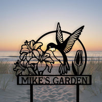 Hummingbird Garden Sign