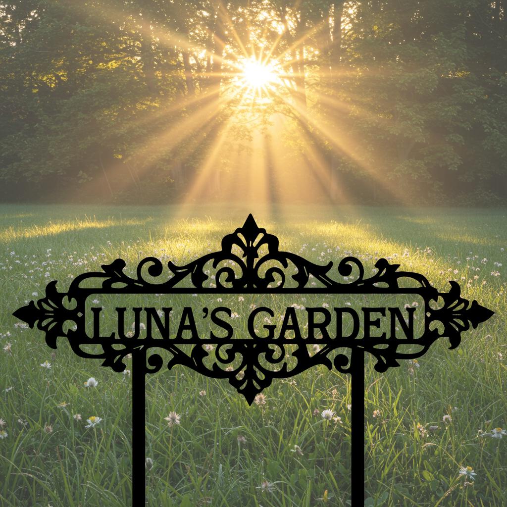 Victorian Mandala Name Sign