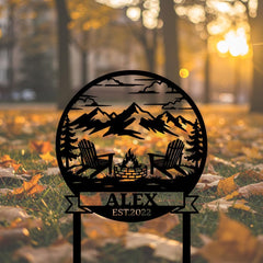Firepit Yard Sign