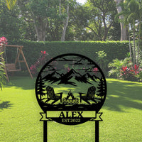 Firepit Yard Sign