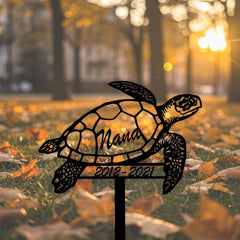 Turtle Pet Memorial Sign
