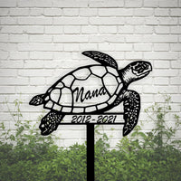 Turtle Pet Memorial Sign