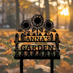 Sunflower Garden Name Sign