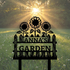 Sunflower Garden Name Sign