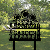 Sunflower Garden Name Sign