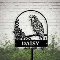 Parrot Pet Memorial Sign