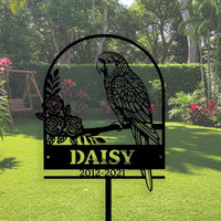 Parrot Pet Memorial Sign