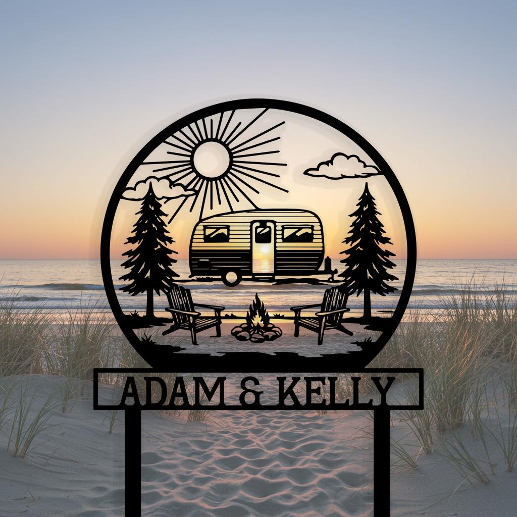 Custom Camper Yard Sign