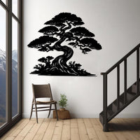 Oversized Bonsai Tree Living Room Decor