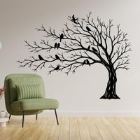 Love Birds Tree Metal Wall Art