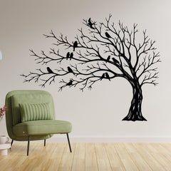 Love Birds Tree Metal Wall Art