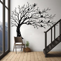 Love Birds Tree Metal Wall Art