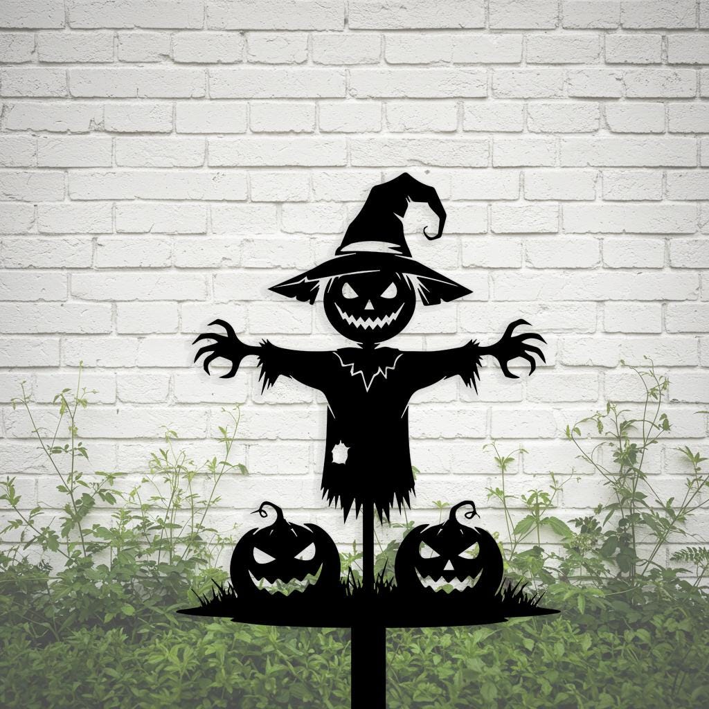 Halloween Scarecrow Yard Sign