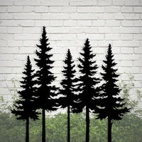 Rustic Pine Tree Yard Sign