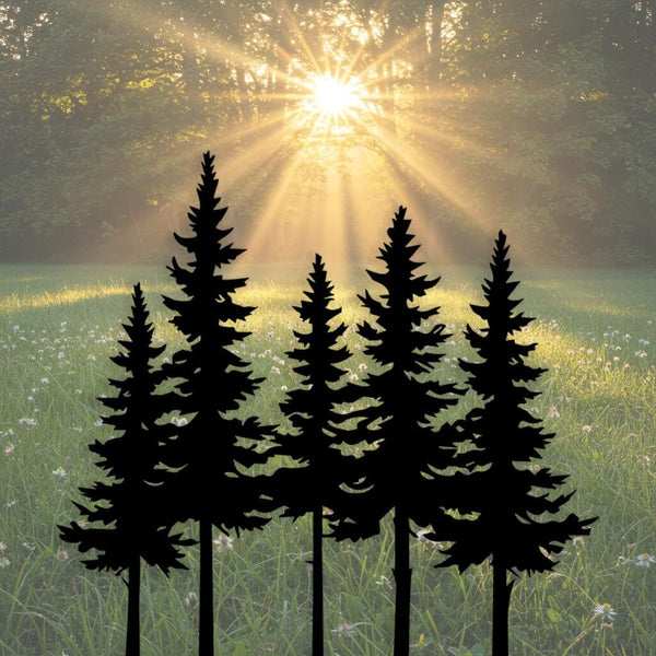 Rustic Pine Tree Yard Sign
