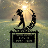 Golf Memorial Yard Sign