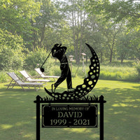 Golf Memorial Yard Sign