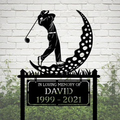 Golf Memorial Yard Sign