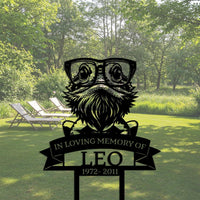 Bearded Dragon Memorial Yard Sign