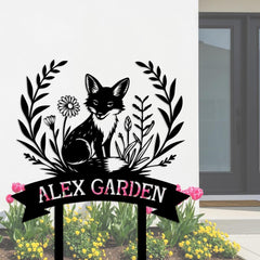 Fox Garden Sign