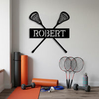 Personalized Lacrosse Sign
