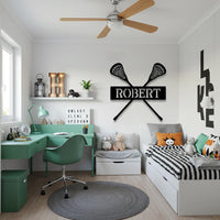 Personalized Lacrosse Sign