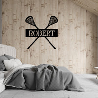 Personalized Lacrosse Sign