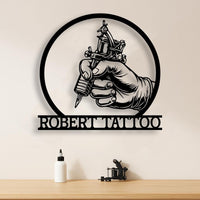 Tattoo Studio Custom Metal Sign