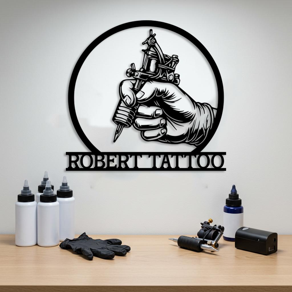 Tattoo Studio Custom Metal Sign