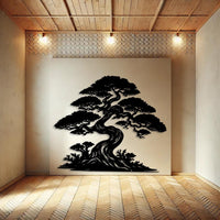 Oversized Bonsai Tree Living Room Decor