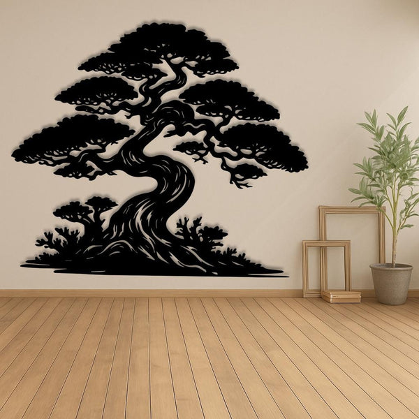 Oversized Bonsai Tree Living Room Decor