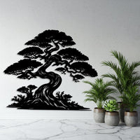 Oversized Bonsai Tree Living Room Decor