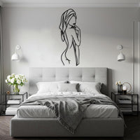 Minimalist Woman Bathroom Wall Art